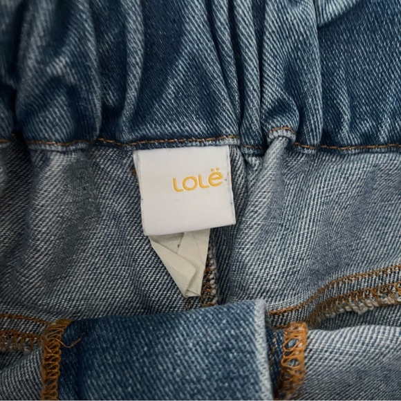 Lole Denim High Waisted Women's Shorts with Belt - Picture 3 of 7